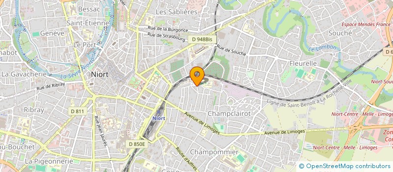 localisation de l'entreprise FB PARTICIPATIONS à NIORT