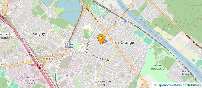 localisation de l'entreprise FB PASSION INTERIM à RIS-ORANGIS