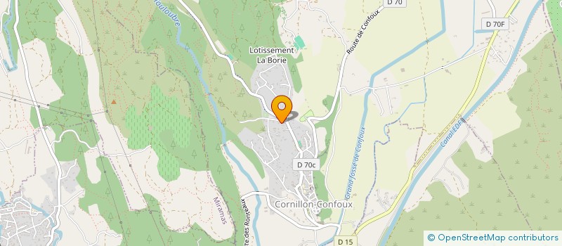 localisation de l'entreprise FB PROJETS & METHODES à CORNILLON-CONFOUX