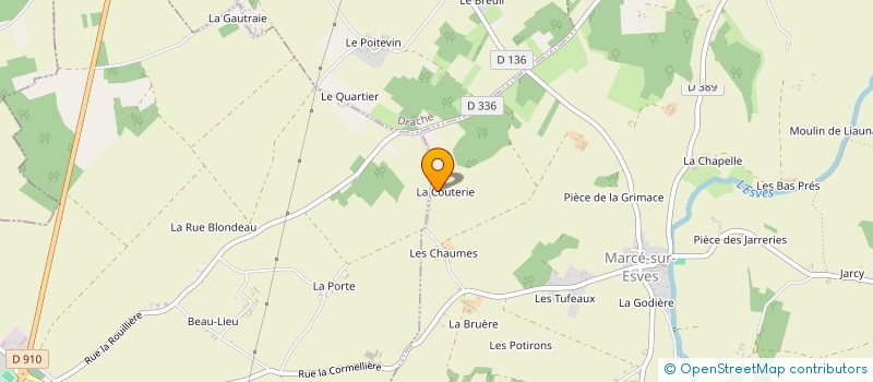 localisation de l'entreprise FB RENOV'  MARCE-SUR-ESVES