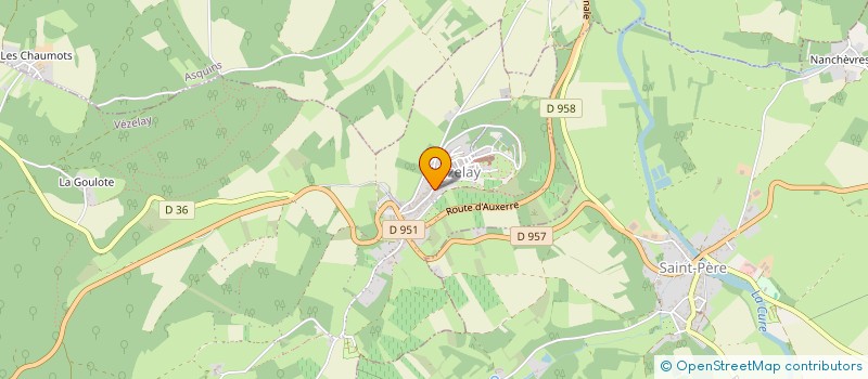 localisation de l'entreprise FB SARL à VEZELAY