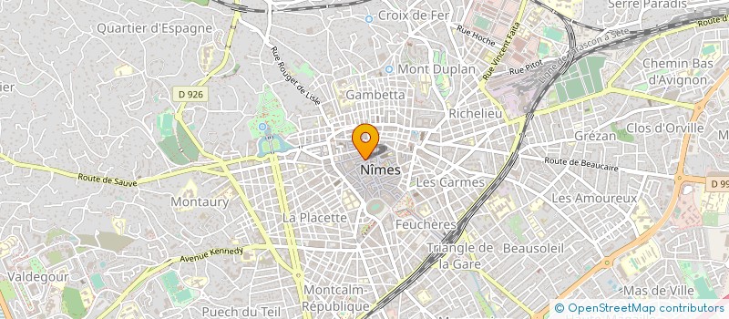 localisation de l'entreprise FB SUD INVEST  NIMES