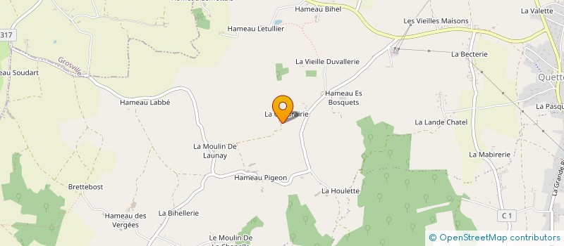 localisation de l'entreprise FB TERRASSEMENT  BRICQUEBEC-EN-COTENTIN