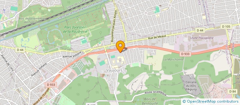 localisation de l'entreprise FB1981  VAUJOURS