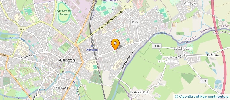 localisation de l'entreprise FB2JL à ALENCON
