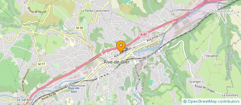 localisation de l'entreprise FB2M IMMOBILIER à RIVE-DE-GIER