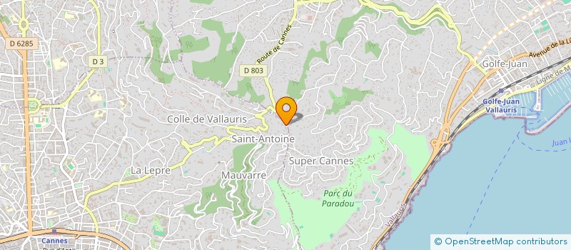 localisation de l'entreprise FB3 INVEST à MOUGINS