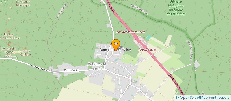 localisation de l'entreprise FBA  ACHERES-LA-FORET