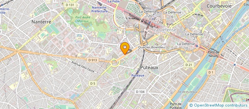 localisation de l'entreprise FBA & ASSOCIATES à PUTEAUX