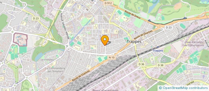 localisation de l'entreprise FBAP PEINTURE ET DECORATION à TRAPPES