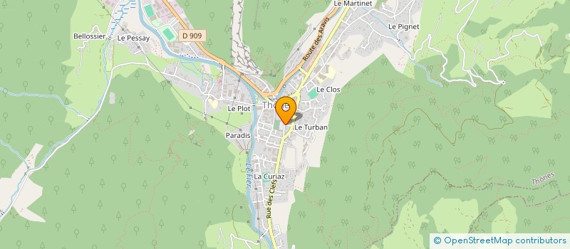 localisation de l'entreprise FBBC  THONES