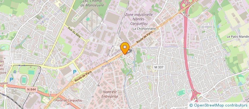 localisation de l'entreprise FBC à NANTES