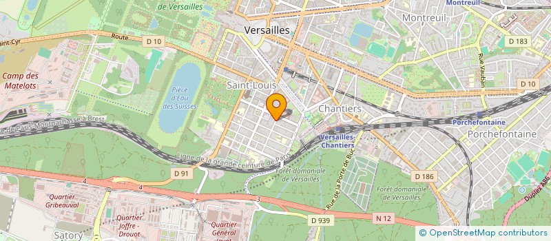 localisation de l'entreprise FBC RUNNING CLUB à VERSAILLES