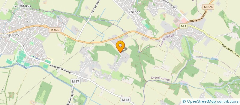 localisation de l'entreprise FBCCP  QUINT-FONSEGRIVES