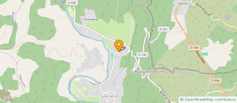 localisation de l'entreprise FBCE  GAGNIERES