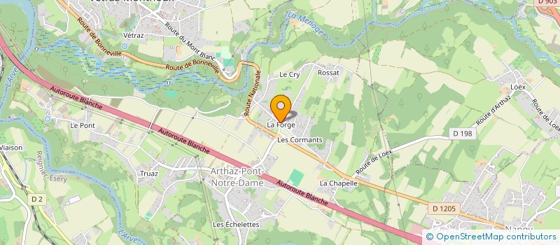 localisation de l'entreprise FBCOUVERTURE74  ARTHAZ-PONT-NOTRE-DAME