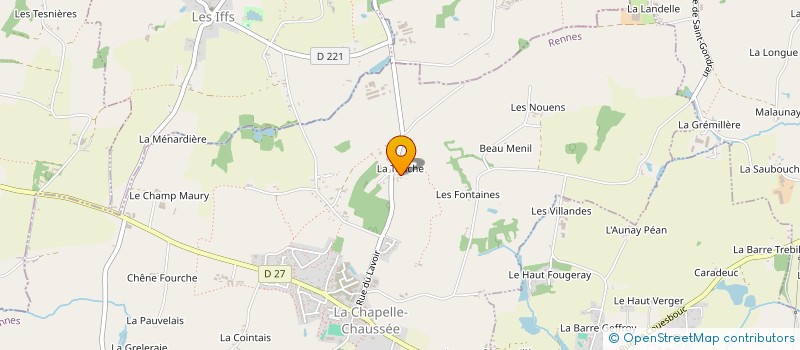 localisation de l'entreprise FBCT  LA CHAPELLE-CHAUSSEE