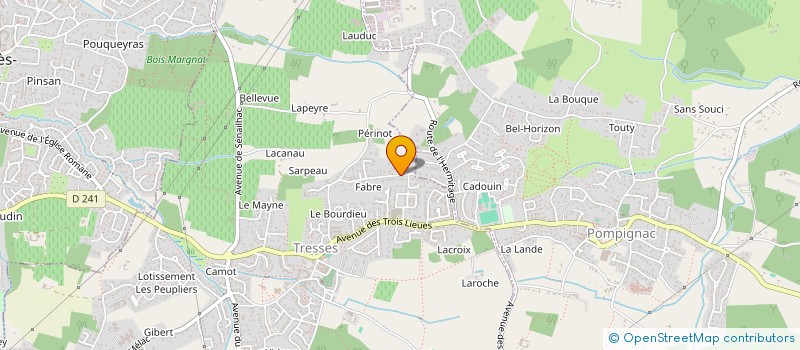 localisation de l'entreprise FBD BACCHARIS LANTON  TRESSES