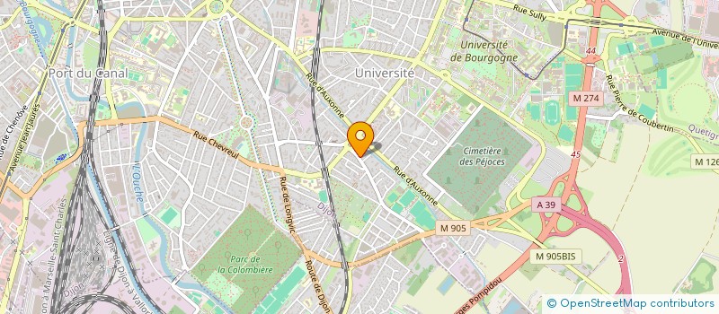 localisation de l'entreprise FBE LA PLEIADE à DIJON