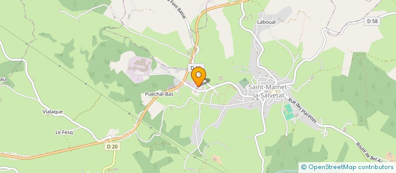 localisation de l'entreprise FBE SOLAIRE à SAINT-MAMET-LA-SALVETAT