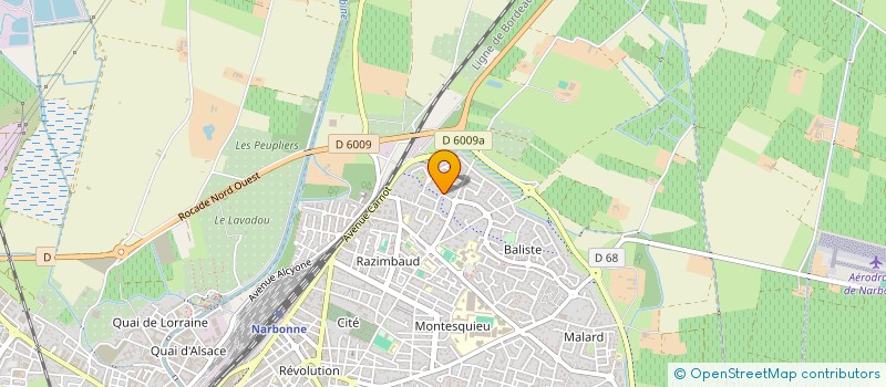 localisation de l'entreprise FBF FINANCES à BEZIERS