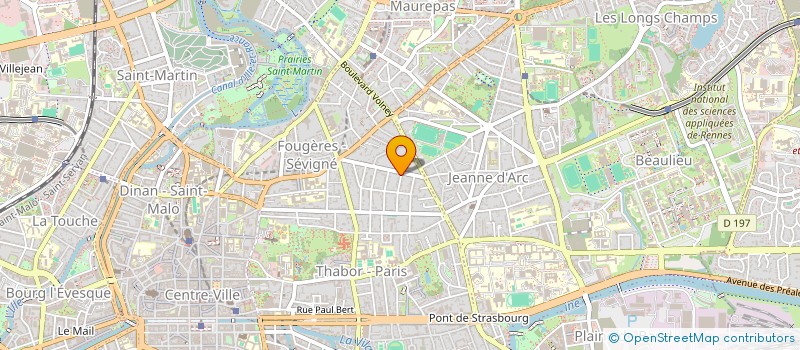 localisation de l'entreprise FBF TELECOM à RENNES