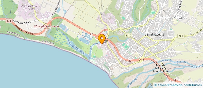 localisation de l'entreprise FBG  SAINT-LOUIS