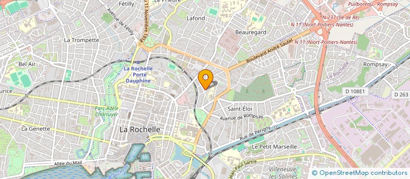 localisation de l'entreprise FBG ARCHITECTURE  LA ROCHELLE