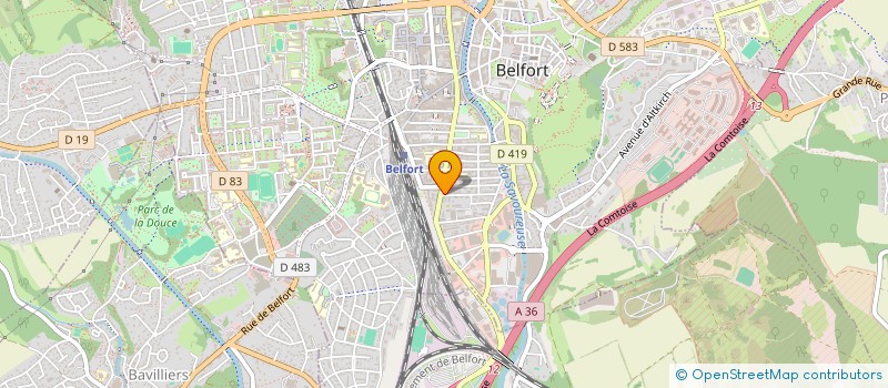 localisation de l'entreprise FBG DE MONTBELIARD à BELFORT