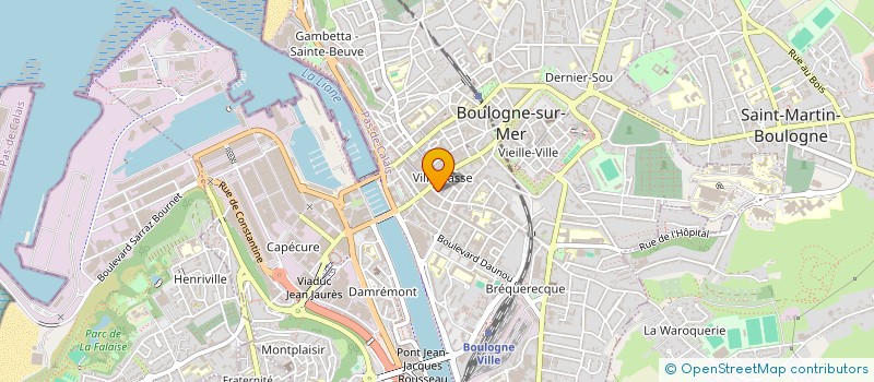 localisation de l'entreprise FBG NATIONALE  BOULOGNE-SUR-MER