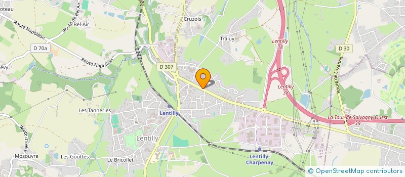 localisation de l'entreprise FBGC ASSURANCES  LENTILLY