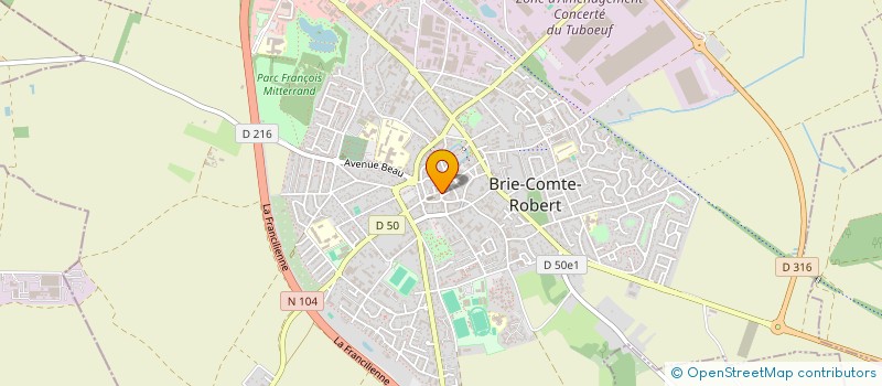 localisation de l'entreprise FBHM CONSTRUCTION à BRIE-COMTE-ROBERT