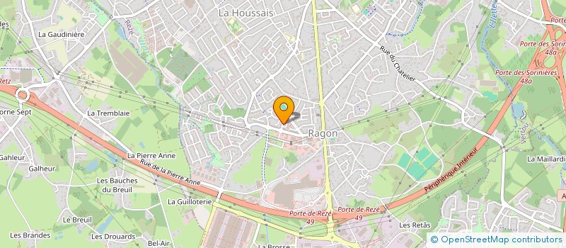 localisation de l'entreprise FBI IMMO  REZE