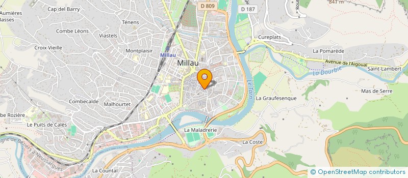 localisation de l'entreprise FBIMMO  MILLAU