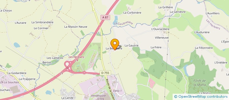 localisation de l'entreprise FBIP à LES HERBIERS