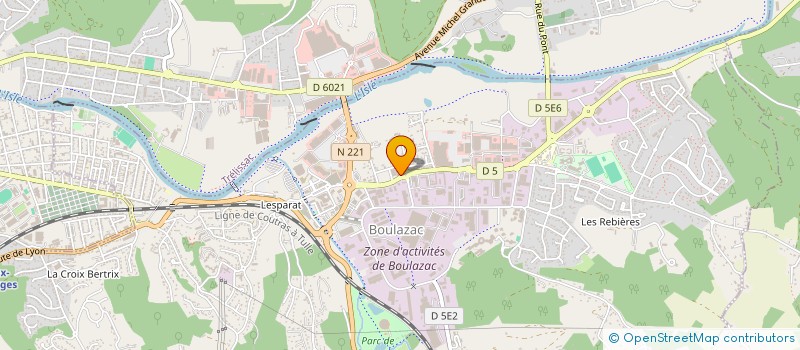 localisation de l'entreprise FBJ à BOULAZAC ISLE MANOIRE