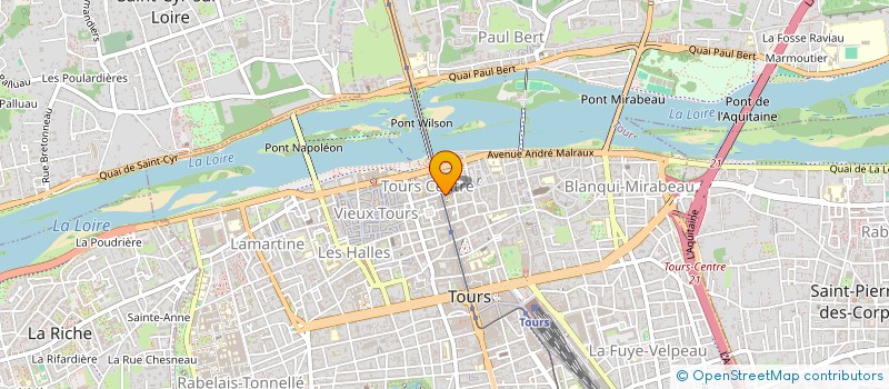 localisation de l'entreprise FBJA INSTITUT à TOURS