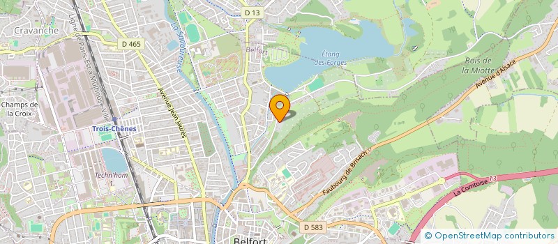 localisation de l'entreprise FBK à BELFORT