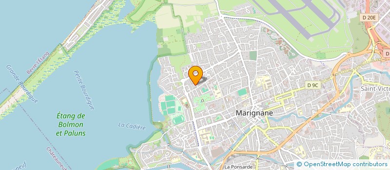 localisation de l'entreprise FBK CONSTRUCTIONS à MARIGNANE