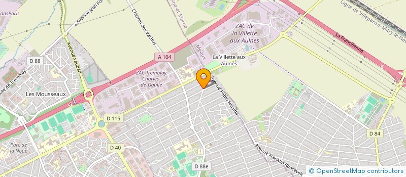 localisation de l'entreprise FBK LIAM à TREMBLAY-EN-FRANCE