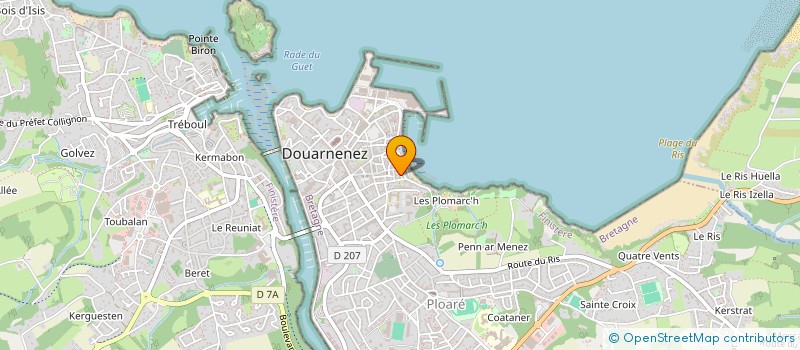 localisation de l'entreprise FBKT  DOUARNENEZ