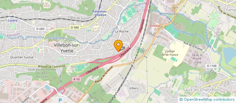 localisation de l'entreprise FBL à VILLEBON-SUR-YVETTE