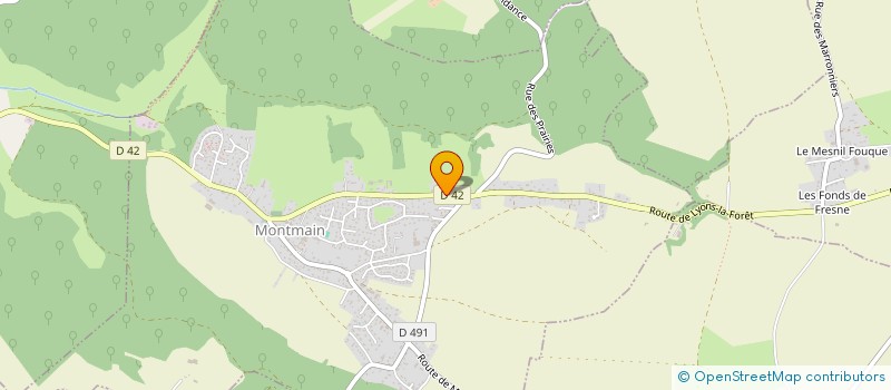 localisation de l'entreprise FBL PINEL  MONTMAIN