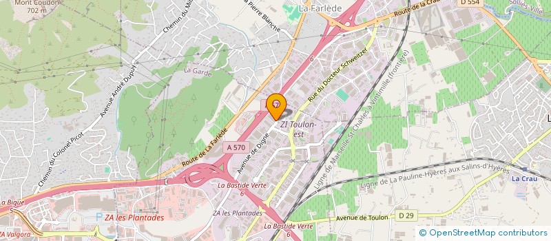 localisation de l'entreprise FBLC  LA GARDE