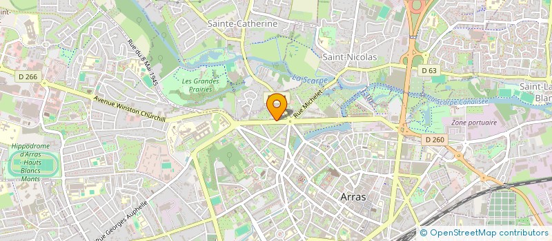 localisation de l'entreprise FBLN à ARRAS