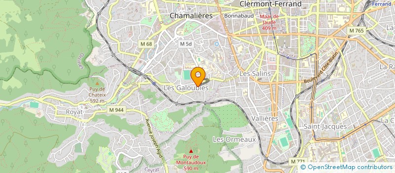 localisation de l'entreprise FBLUM  CHAMALIERES