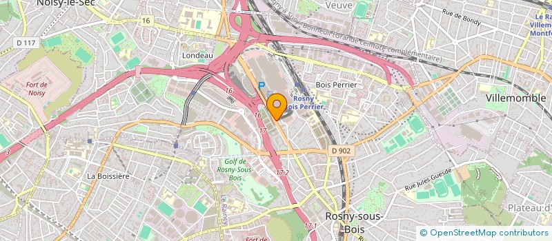 localisation de l'entreprise FBM à ROSNY-SOUS-BOIS