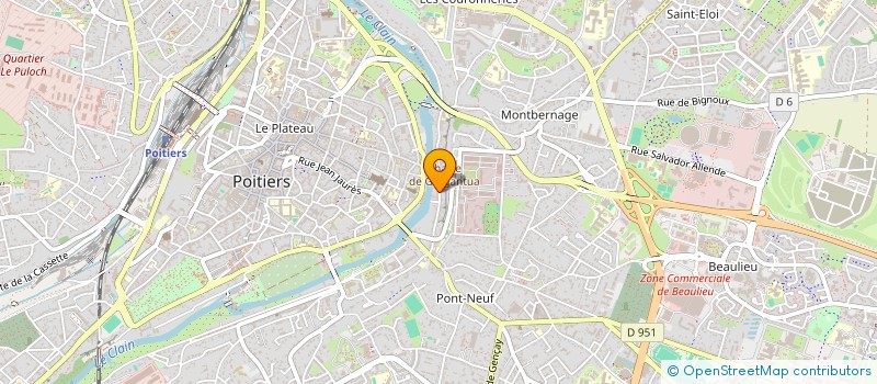 localisation de l'entreprise FBM  POITIERS