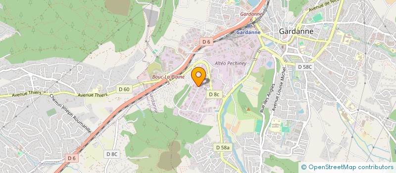 localisation de l'entreprise FBM COMMUNICATION à GARDANNE