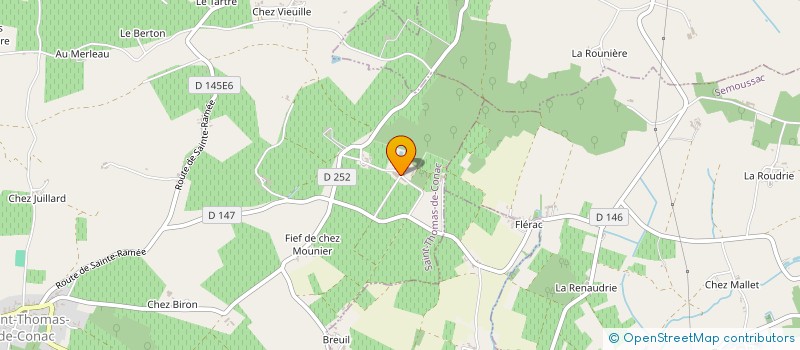 localisation de l'entreprise FBM DISTILLERIE  SAINT-THOMAS-DE-CONAC